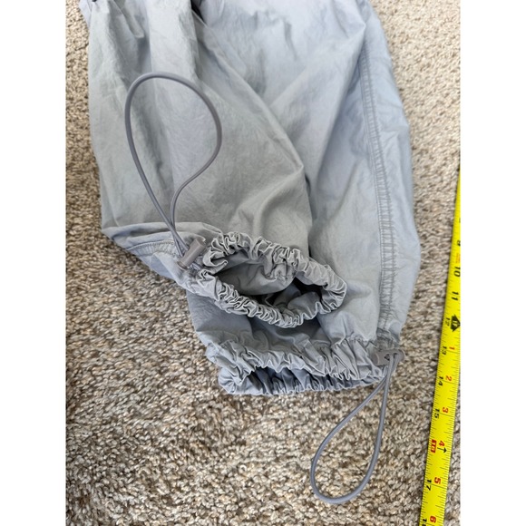 Aeropostale Gray Parachute Cargo Pants Cotton Drawstring Jogger Pockets size S - Picture 8 of 9
